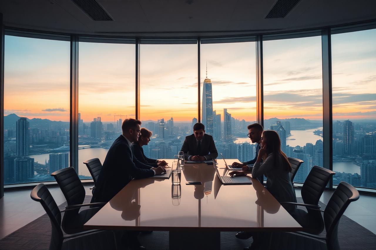 Suanhui Global operations team in the Hong Kong office