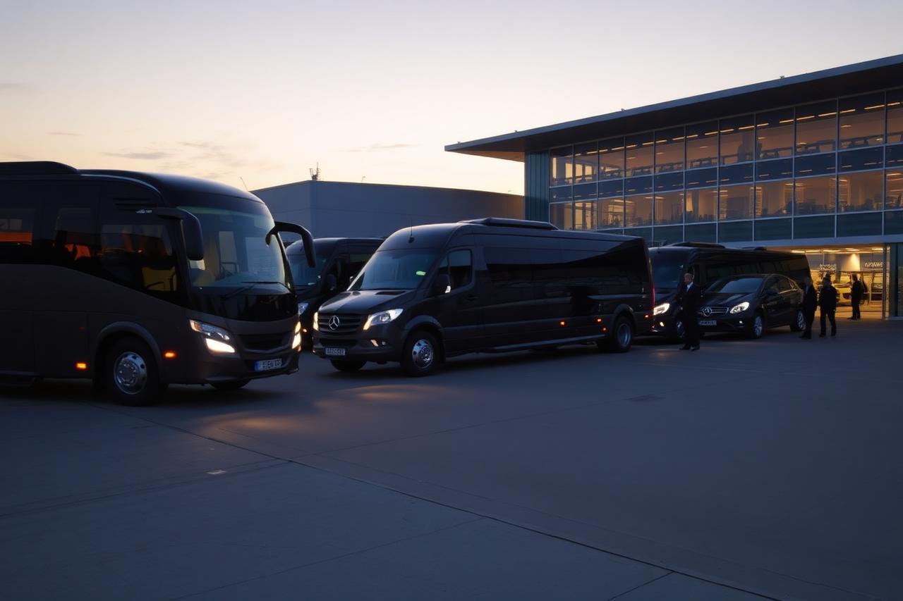 Airport transfer fleet arranged for a client programme